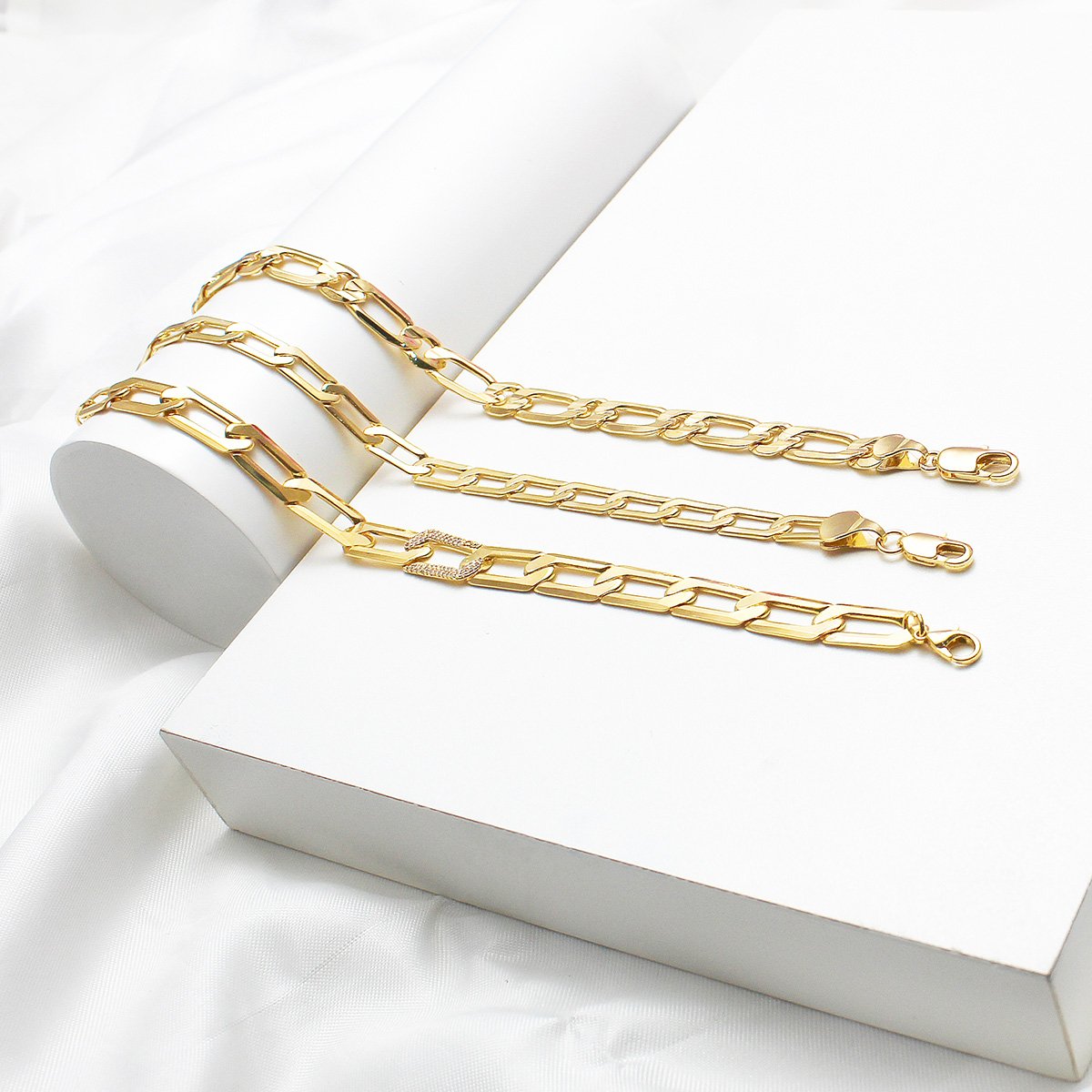 Pulseira 22cm Elo 1.80 1x1 Diamantada